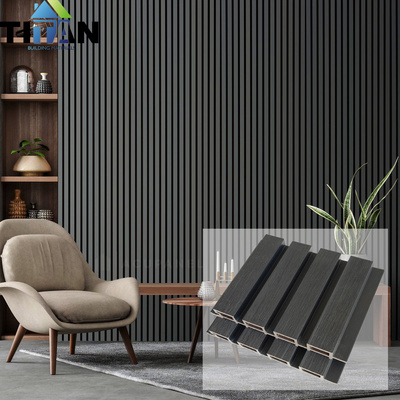 Lambrin Decorativo Wpc Fluted Wood Wall Panel Interior Paneles Pvc Wpc Panel De Pared De Pvc