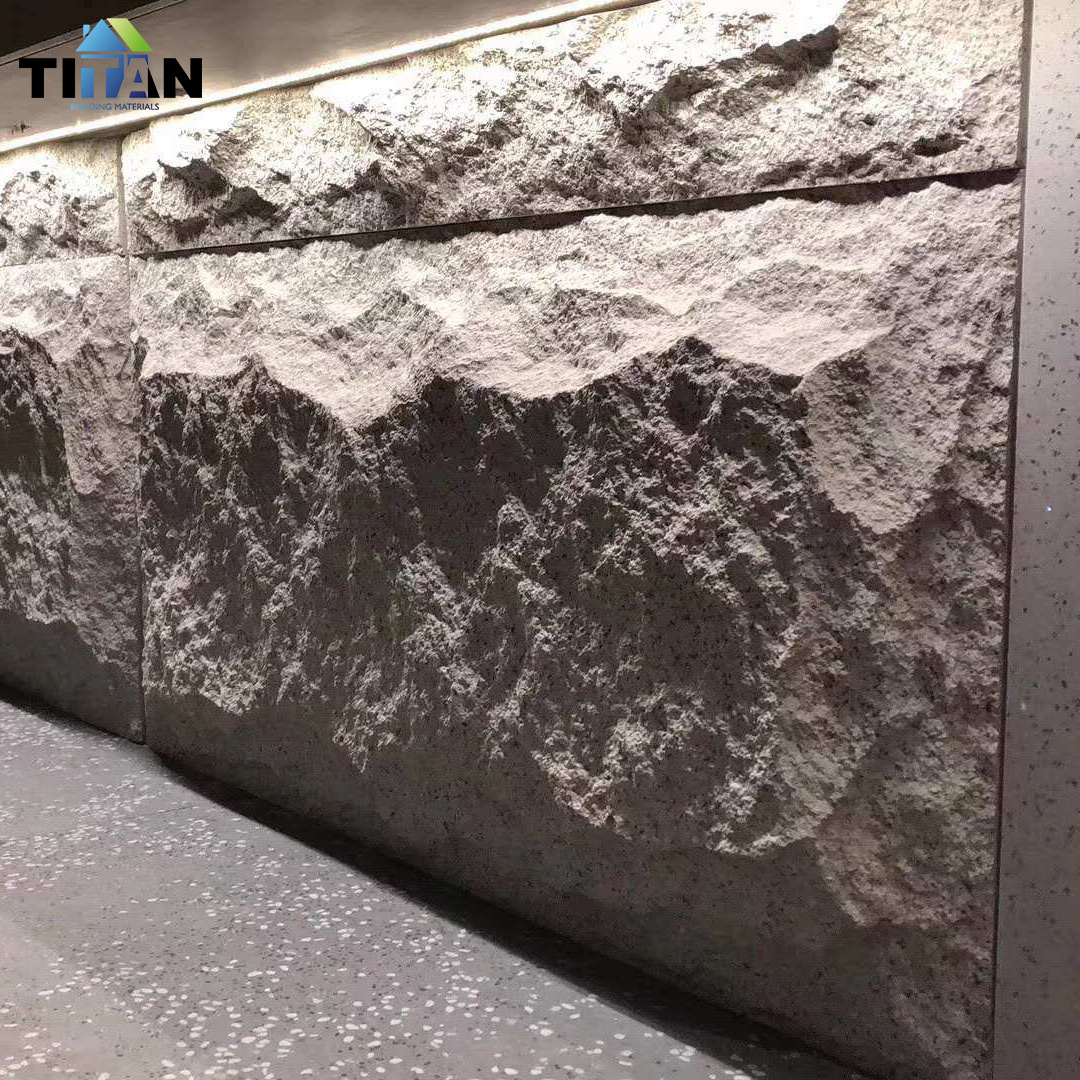 PU Stone Polyurethane Artificial Stone Thin Stone Slab Exterior Marble Print Wall Panel