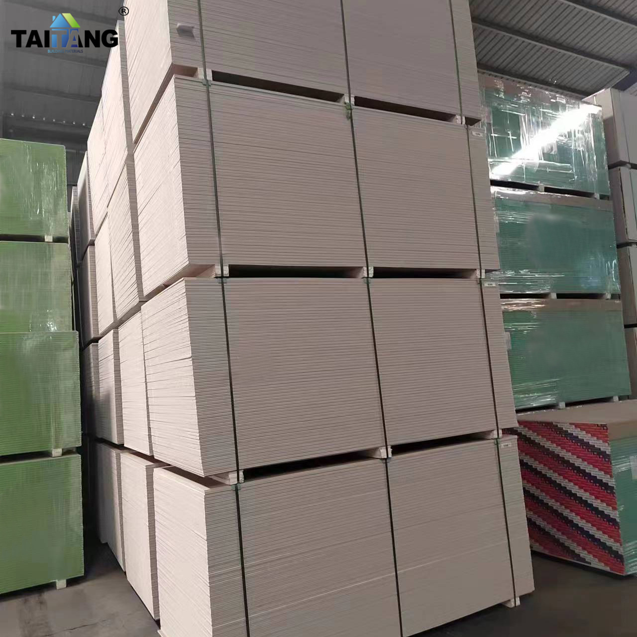 4X8 Gypsum Board Suspended Drywall System Green Drywall 1250X2500 12.5Mm