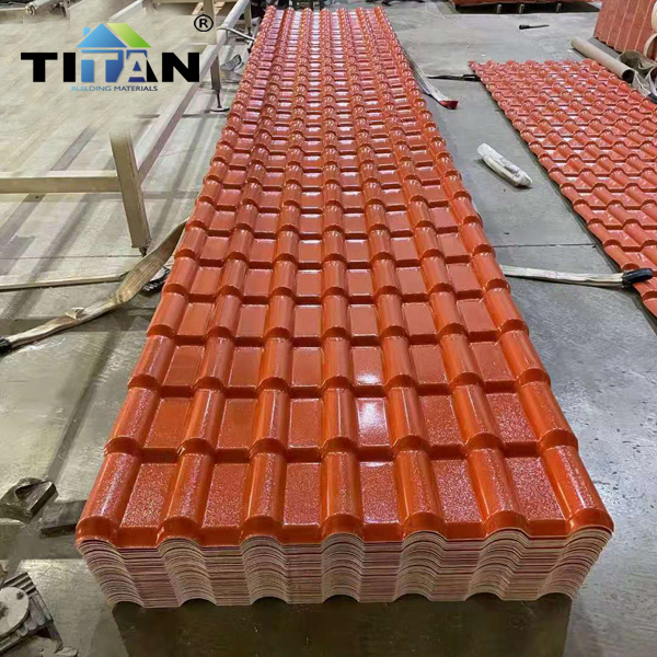 tejas pvc Plastic synthetic resin fire resistant ASA PVC corrugated roof tile