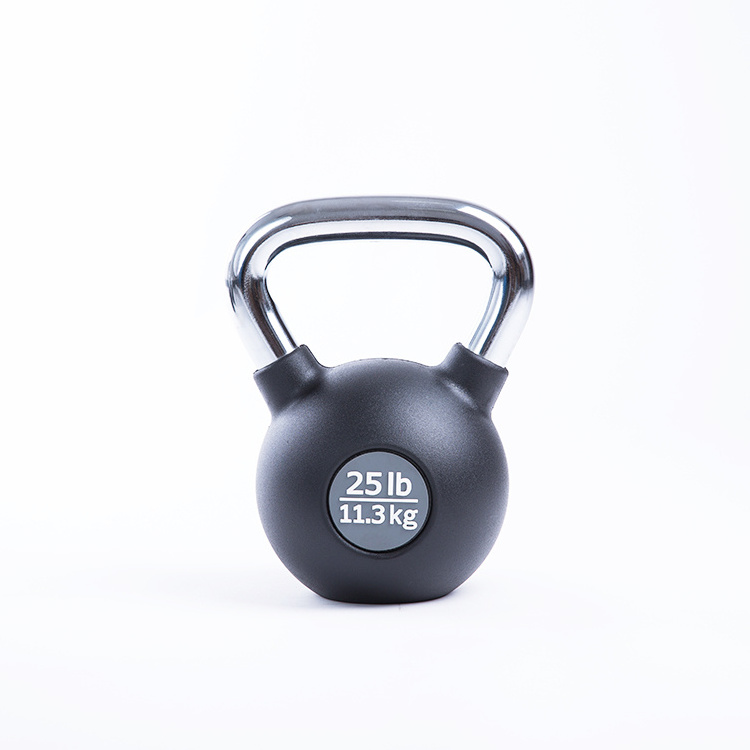 China Wholesale  cast iron dipping rubber coated kettlebell