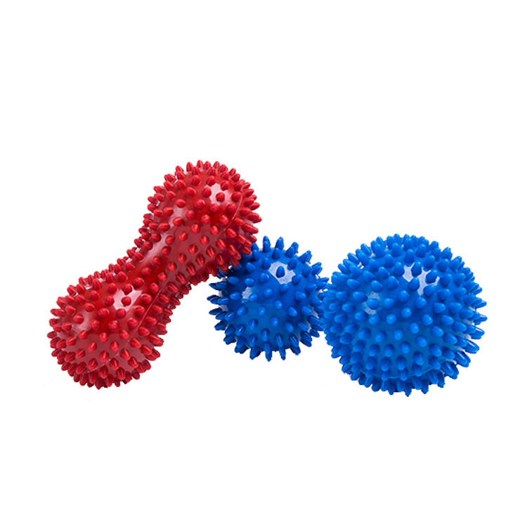 High Quality PVC Material Peanut Shape Fitness Spiky Massage Ball