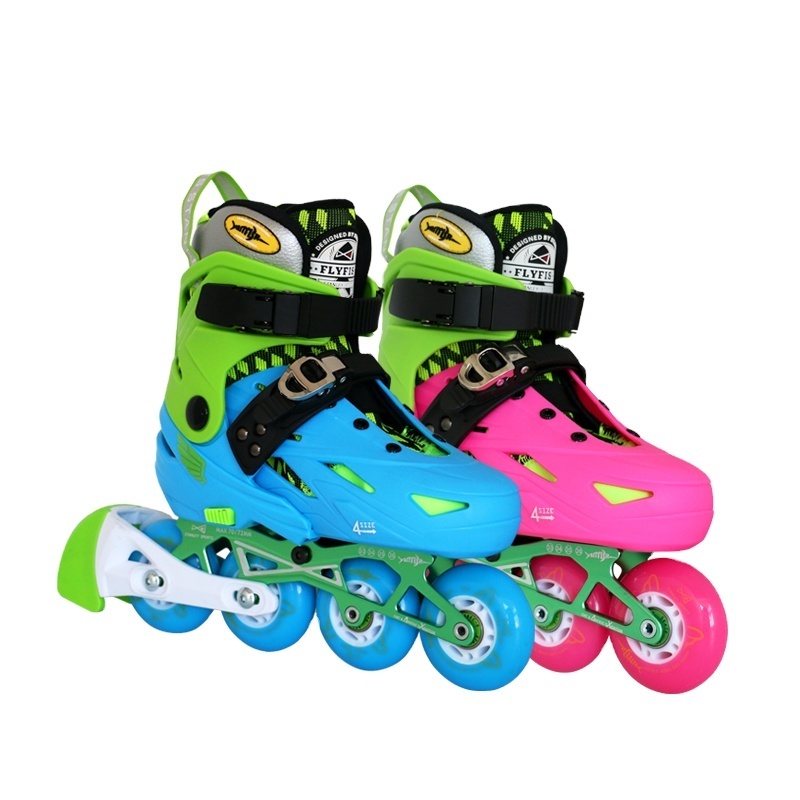 Hot Selling High Quality Children PU 4 Wheels Inline Roller Skate Shoes Adjustable for Boys and Girls