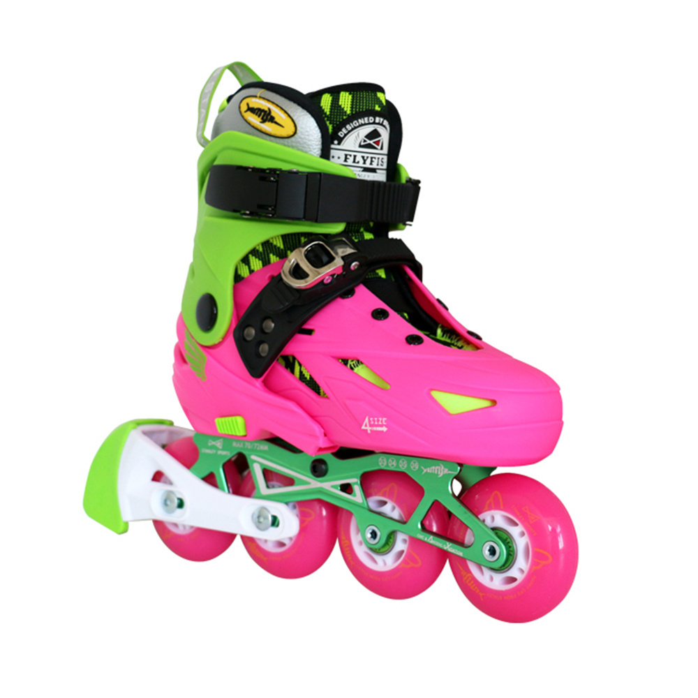 Hot Selling High Quality Children PU 4 Wheels Inline Roller Skate Shoes Adjustable for Boys and Girls