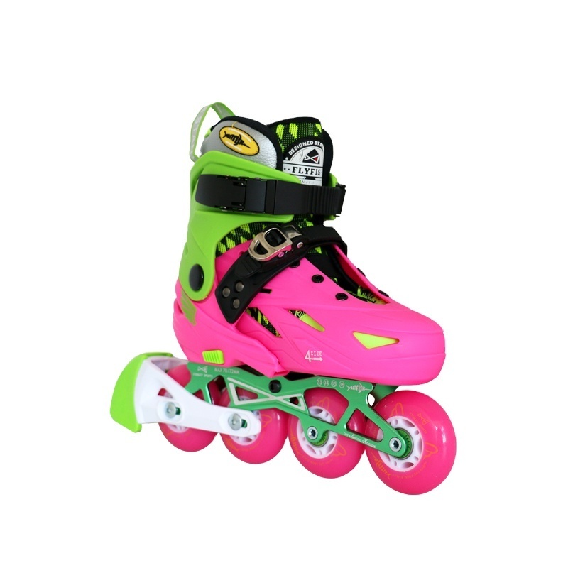 Hot Selling High Quality Children PU 4 Wheels Inline Roller Skate Shoes Adjustable for Boys and Girls