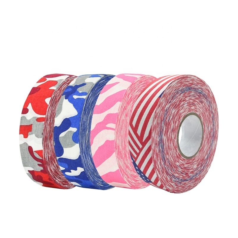 Colorful Hockey Stick Tape  Cotton OEM Logo Color Cloth Blade Stick Grip