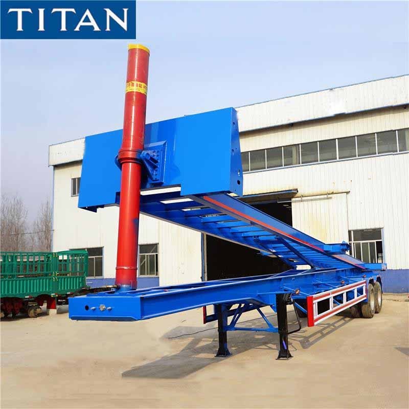 20/40ft container tipping dump trailer chassis for sale