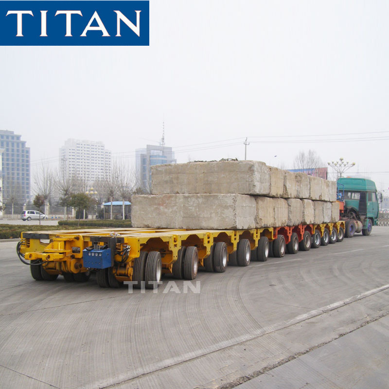 TITAN 300-400T Hydraulic Modular SPMT hydrostatically powered modular transporters with 400 ton 500ton capacity