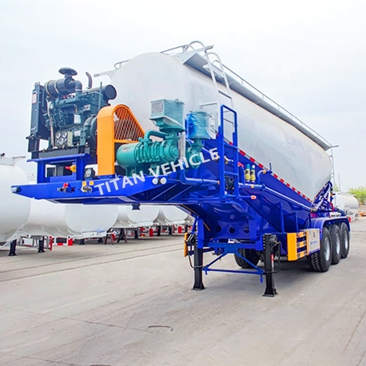 3 Axle 40 CBM Dry Bulk Cement Tanker Trailer Truck Cement Bulker for Sale