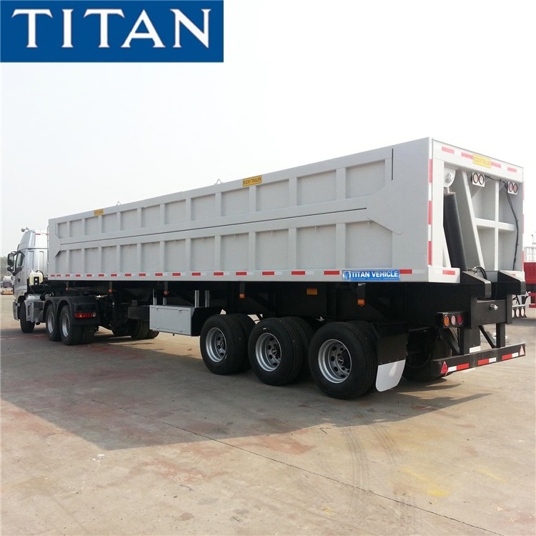 3 axles dumper aggregate side dump tipper trailers 45cbm tipper gooseneck grain dumping semi trailers for sale