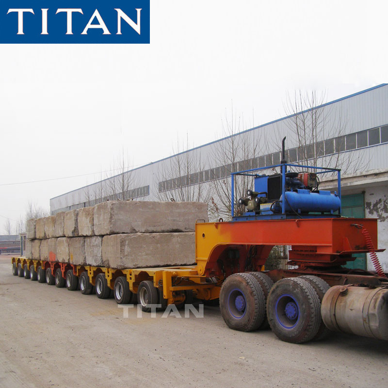 TITAN 300-400T Hydraulic Modular SPMT hydrostatically powered modular transporters with 400 ton 500ton capacity