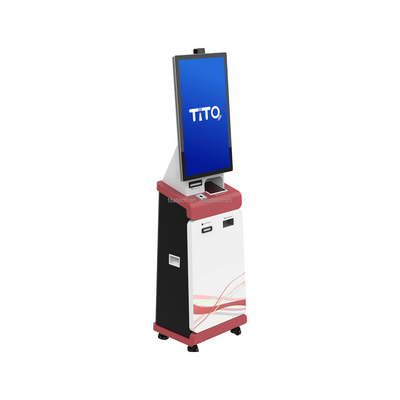 Android smart kiosk hotel check in bill payment kiosk with printer cash and coins payment machine self service machine