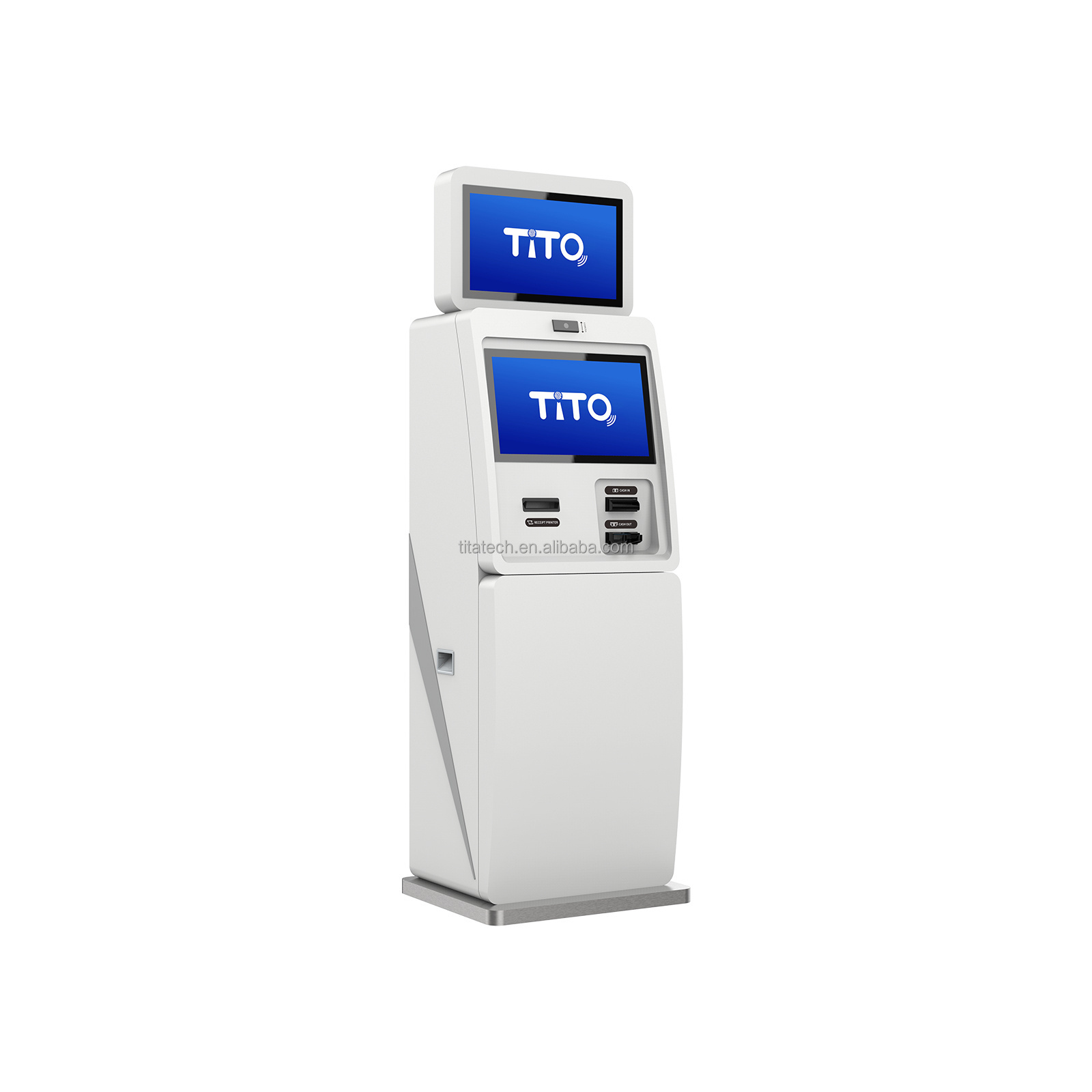 Windows and Android OS  Dual Screen Payment Kiosk Gaming Crypto ATM machine cash recycler bill payment terminal