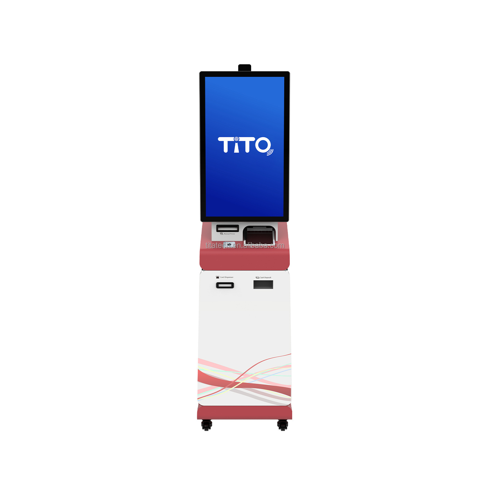 Android smart kiosk hotel check in bill payment kiosk with printer cash and coins payment machine self service machine