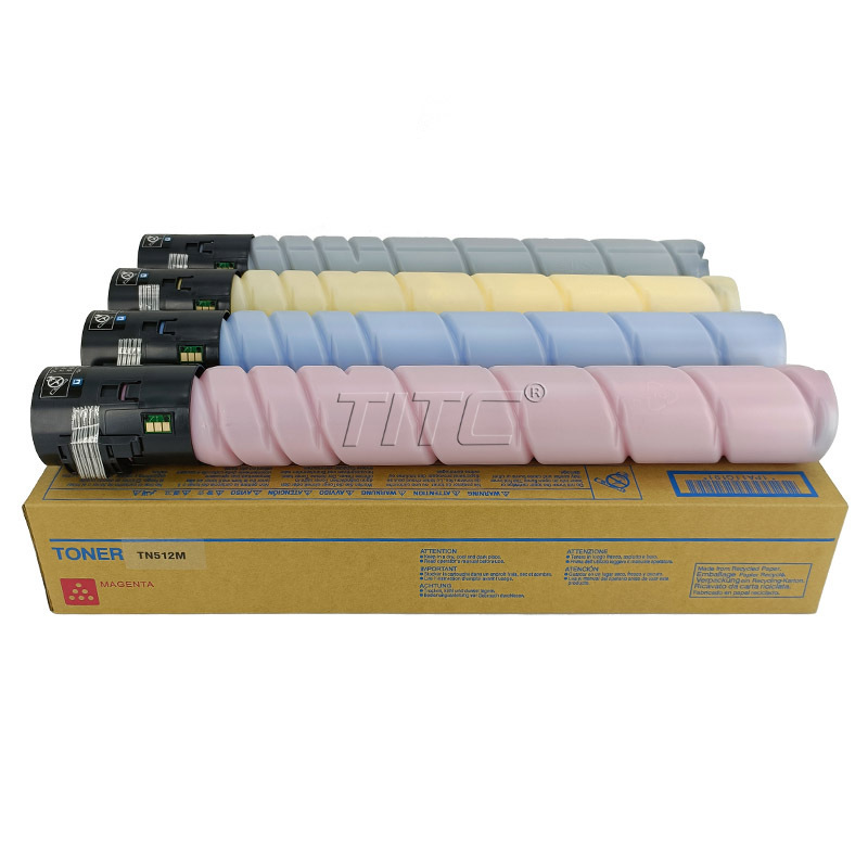 TN 512  Toner Cartridge use in BHC454 / C554 Konica Minolta CYKM Cartridge