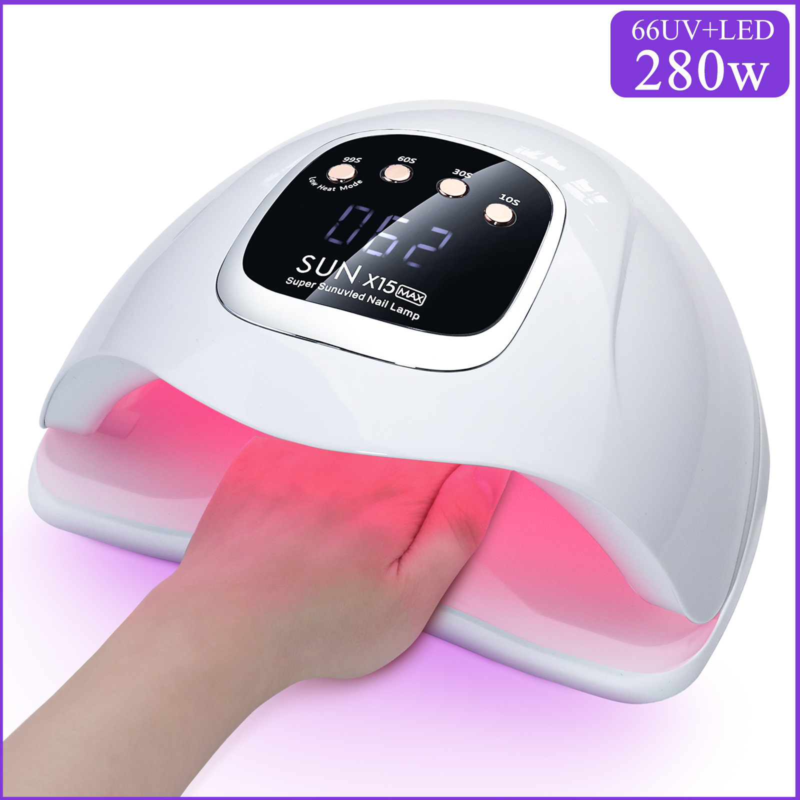 Professional Blue Purple/Red Light Uv Gel Led Nail Lamp 280 Watt Nail Dryer Uv Led Lamp Sun x5 Plus For Nail