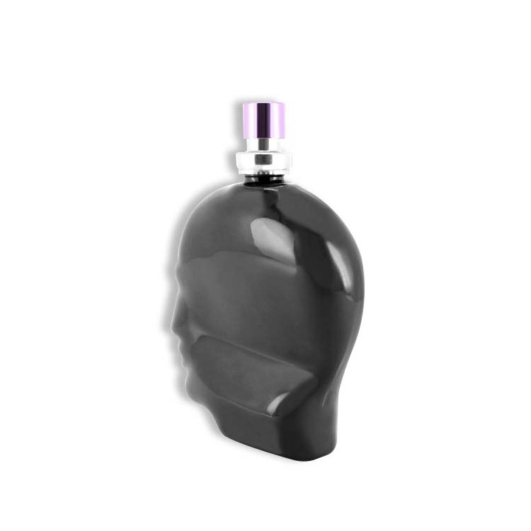 Skull Perfume Bottle 55ml Black Head Glass Perfume Bottle