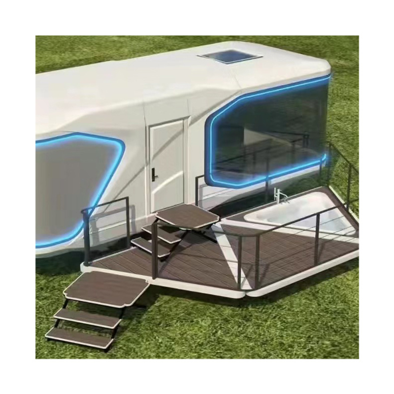 Prefab House Modern Capsule Cabin Hotel Container Home Sleep Pod Outdoor Mobile capsule house commercial space airship pod