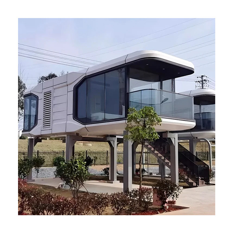 2024 New Design Apple Cabin Econnomic Movable Capsule Hotel Foldable Container House Movable Home Prefab House For Sale