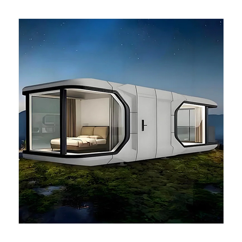 2024 New Design Apple Cabin Econnomic Movable Capsule Hotel Foldable Container House Movable Home Prefab House For Sale