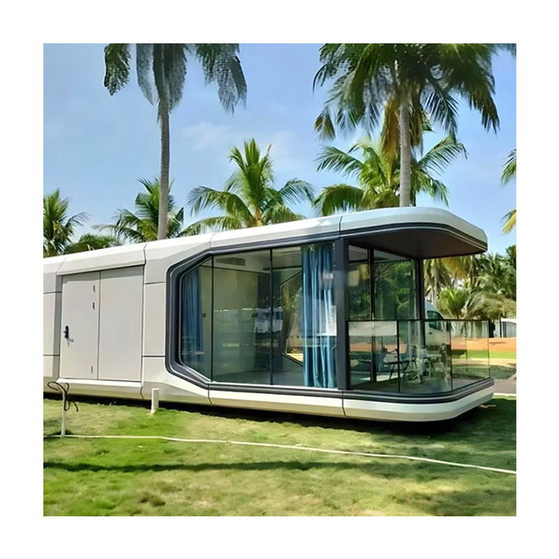 2024 New Design Apple Cabin Econnomic Movable Capsule Hotel Foldable Container House Movable Home Prefab House For Sale