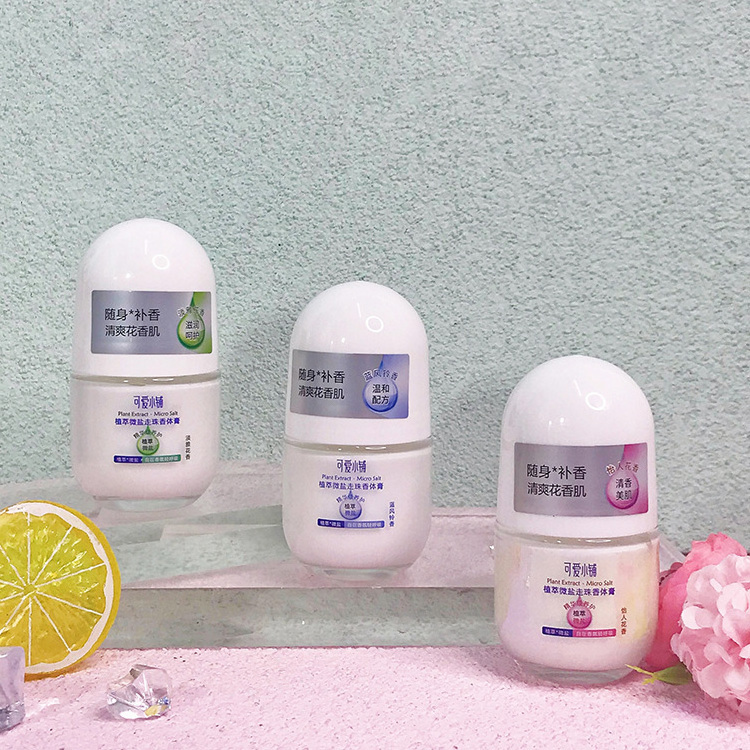 OBM Lovely Shop Lasting Fragrance Desodorante Romanticing Stick Roll on Deodorant without Aluminum Female White OEM ODM 50g/pcs