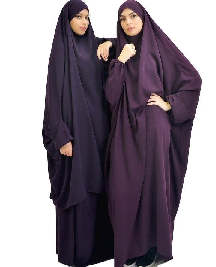 Eid Fashion Hooded Dresses Prayer Long Abaya Khimar Dresses Full Covered Muslim Clothing Vintage ODM Summer Niqab Women