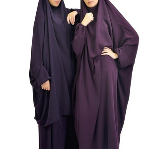 Eid Fashion Hooded Dresses Prayer Long Abaya Khimar Dresses Full Covered Muslim Clothing Vintage ODM Summer Niqab Women