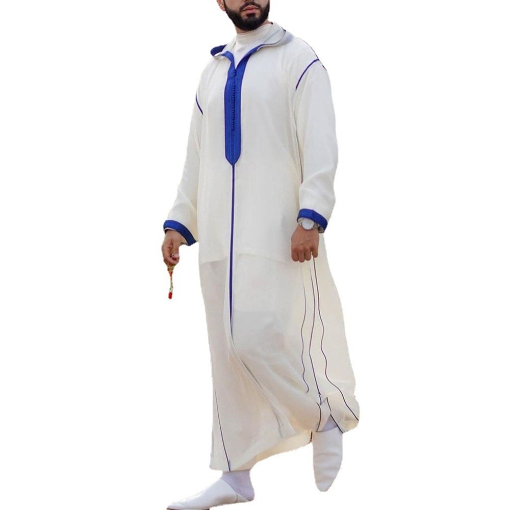 Dubai Abaya 2023 Muslim Men's Traditional Clothing Islamic Dress Solid Color Arab Design Daffah Dress Saudi Robe Turkish dress