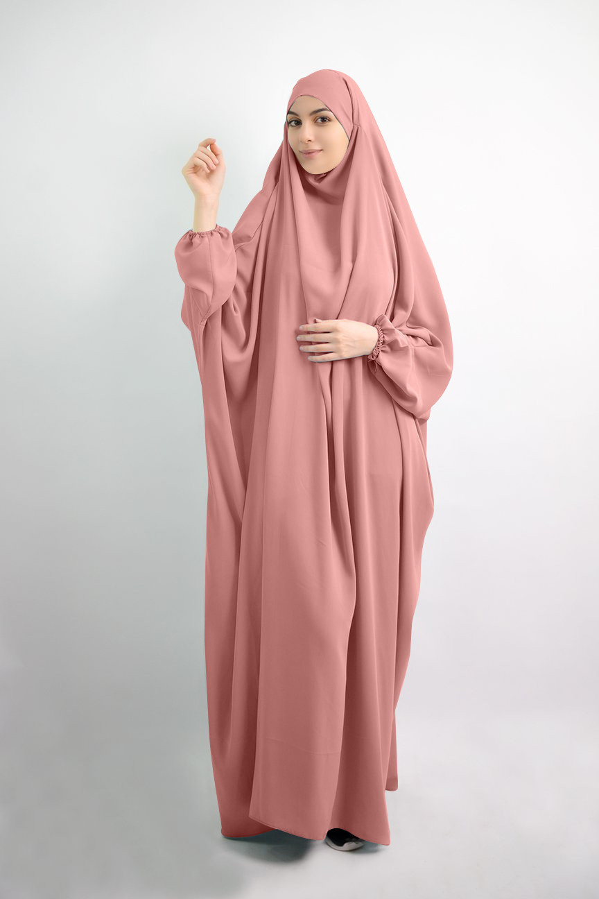 Eid Fashion Hooded Dresses Prayer Long Abaya Khimar Dresses Full Covered Muslim Clothing Vintage ODM Summer Niqab Women