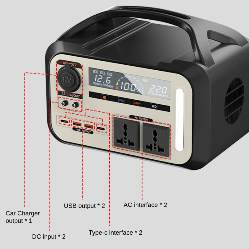 Home Outdoor Camping Energy Storage Battery Backup 110V 220V Portable Power Station Mobile Power Bank Station Generator