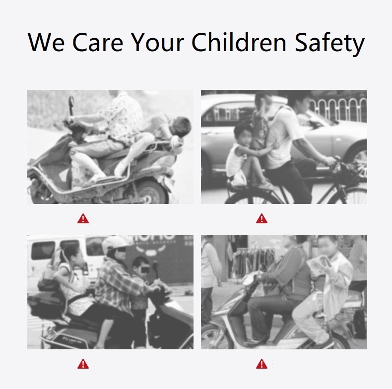 Children Motorcycle Safety Belt Kids Motorcycle Safety Strap Seats Belt Fall Protection Electric Bike Safety Harness