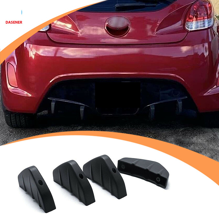 factory Auto Accessories Other Auto Parts Manufacturing Rear Diffuser, Gloss Black Universal Rear Lip Bumper Diffuser