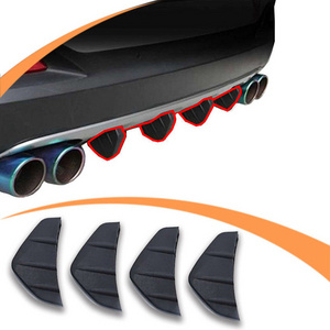 factory Auto Accessories Other Auto Parts Manufacturing Rear Diffuser, Gloss Black Universal Rear Lip Bumper Diffuser