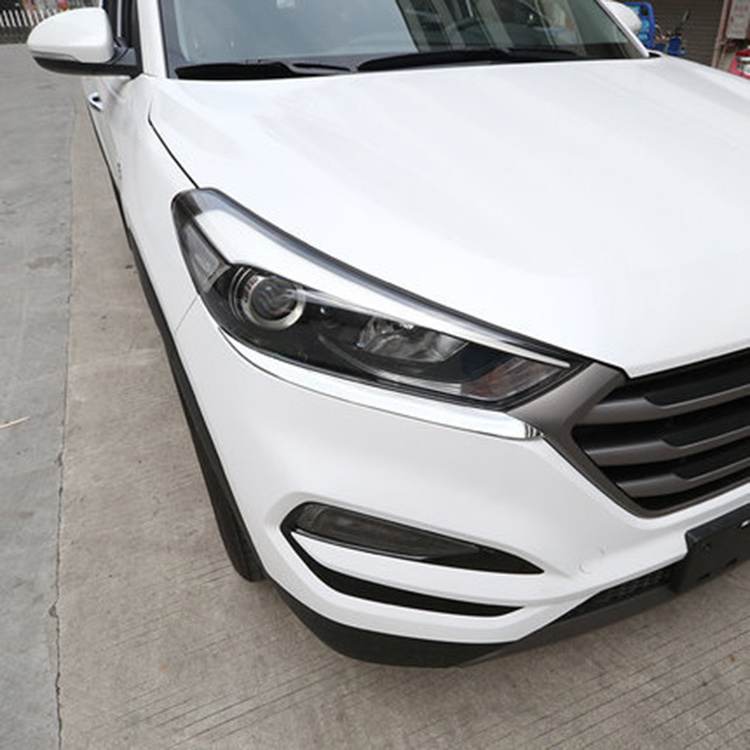 ABS Headlight Eyebrow Modification Special Headlight Cover Frame Body Trim Strip For 2015 Tucson