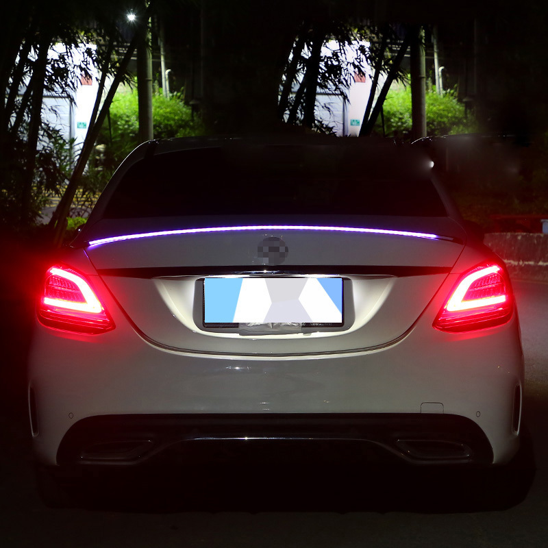 The new hot tailfin trim light is easy to install car modified universal LED lights 1.2M 1.3M