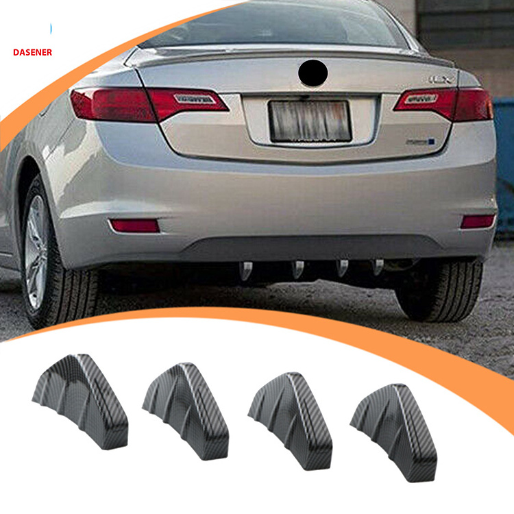 factory Auto Accessories Other Auto Parts Manufacturing Rear Diffuser, Gloss Black Universal Rear Lip Bumper Diffuser