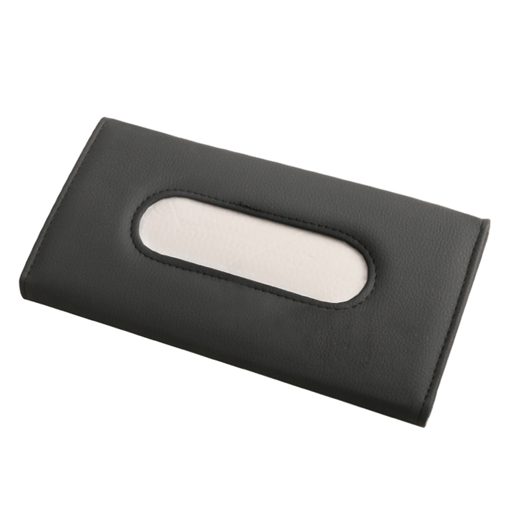 Hot selling Leather Rectangle Car Accessories Paper Napkin Box Tissue Storage Box Case Holder