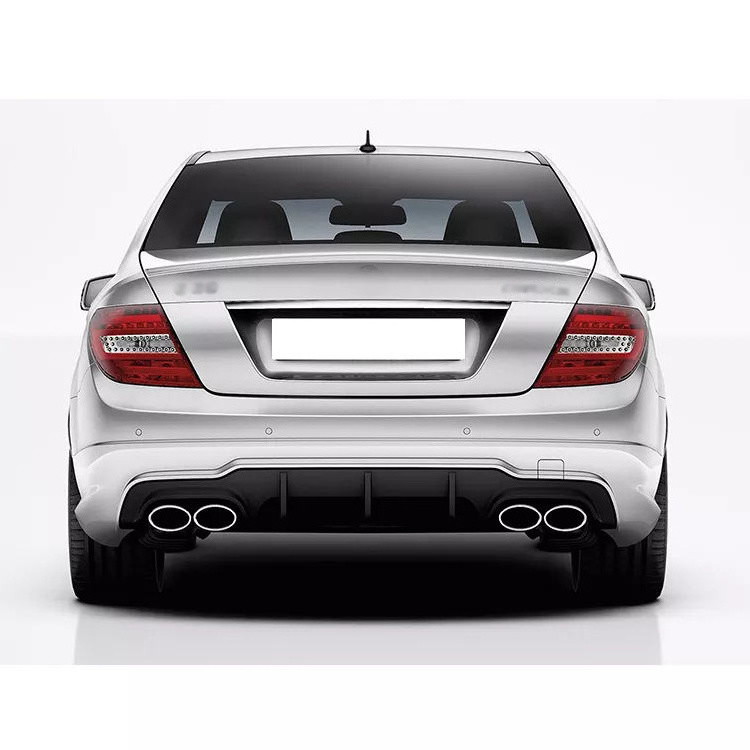 Front Bumper Grills Lamp Hood Rear Diffuser Exhoust W204 Black Series Car Kits C63 Body Kit upgrade For W204 C63 Amg