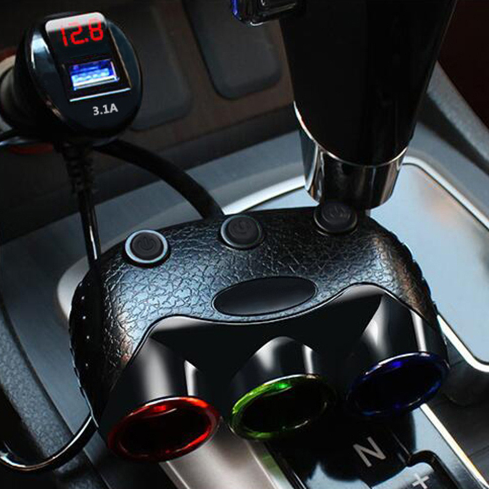 Car cigarette lighter Adapter charger socket for Tablet PC mobile phone GPS charging