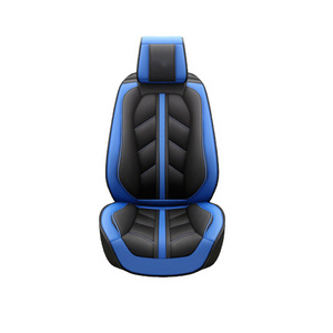 high quality car Seat Covers Universal stripe PU leather Fit Full Set Travel Master fits most Cars Auto car seat covers