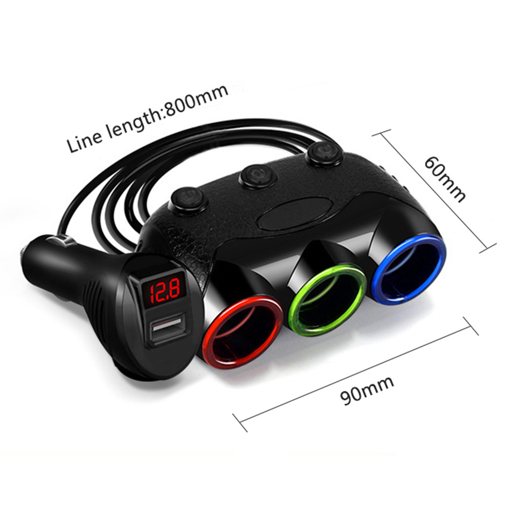 Car cigarette lighter Adapter charger socket for Tablet PC mobile phone GPS charging