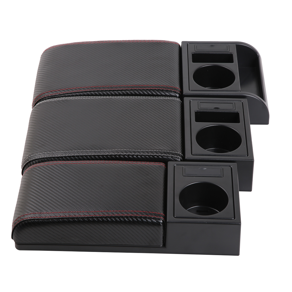 Universal Fit Refit Auto Center Console Pad Leather Car Armrest Seat Box Cover