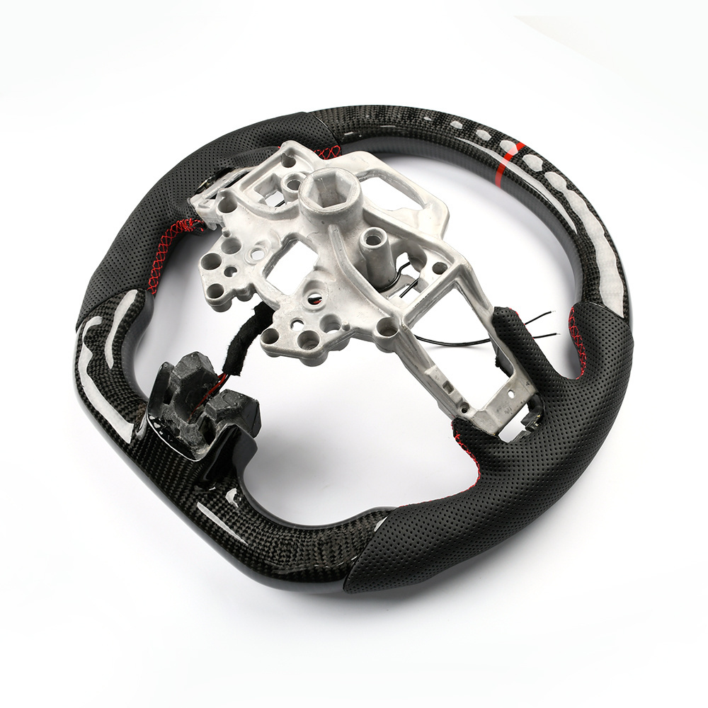 Modified car steering wheel leather and carbon fiber material movement design GT model