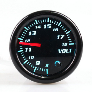 52mm/2Inch 7 Colors LED Smoke Lens Volt Voltage Car Gauge For Universal Car