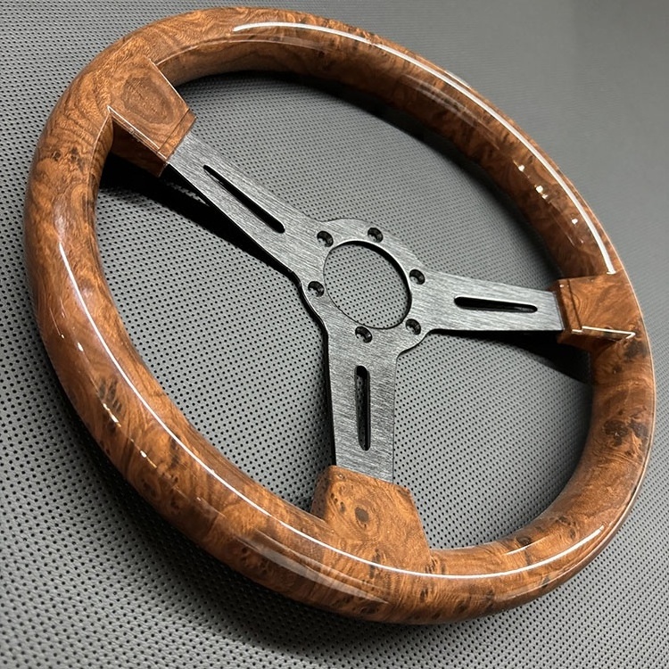 New ABS 350mm wood grain steering wheel car retrofit high-quality steering wheel