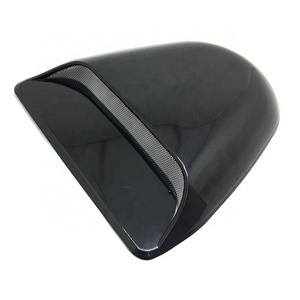 Universal Black Car Decorative 3D Air Flow Intake Scoop Bonnet Vent Cover Hood For Auto