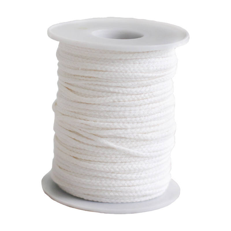 Braided Woven HTP Candle Wicks 21-45Ply Thread Eco Cotton Wick Roll for Candle Making