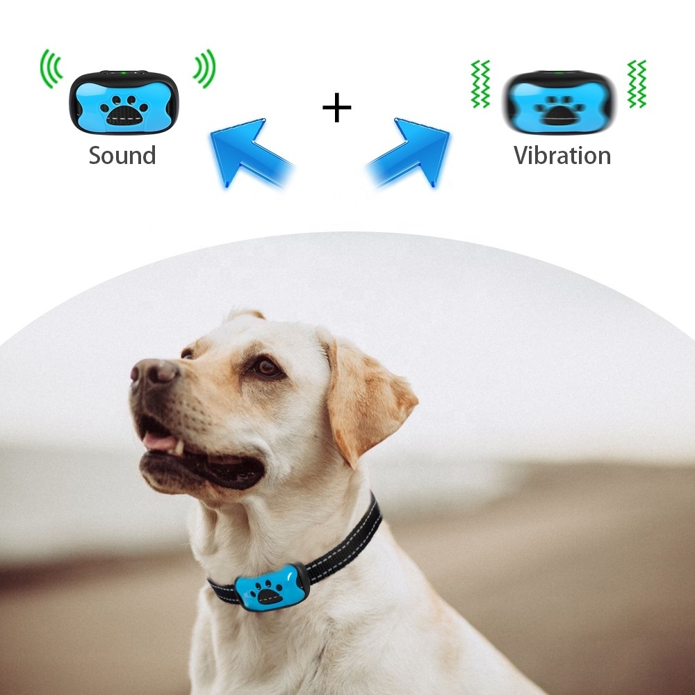 A mazon Top Seller 2023 Battery Vibration Dog No Shock Barking Collar Anti Bark Collar With Intelligent Bark Control