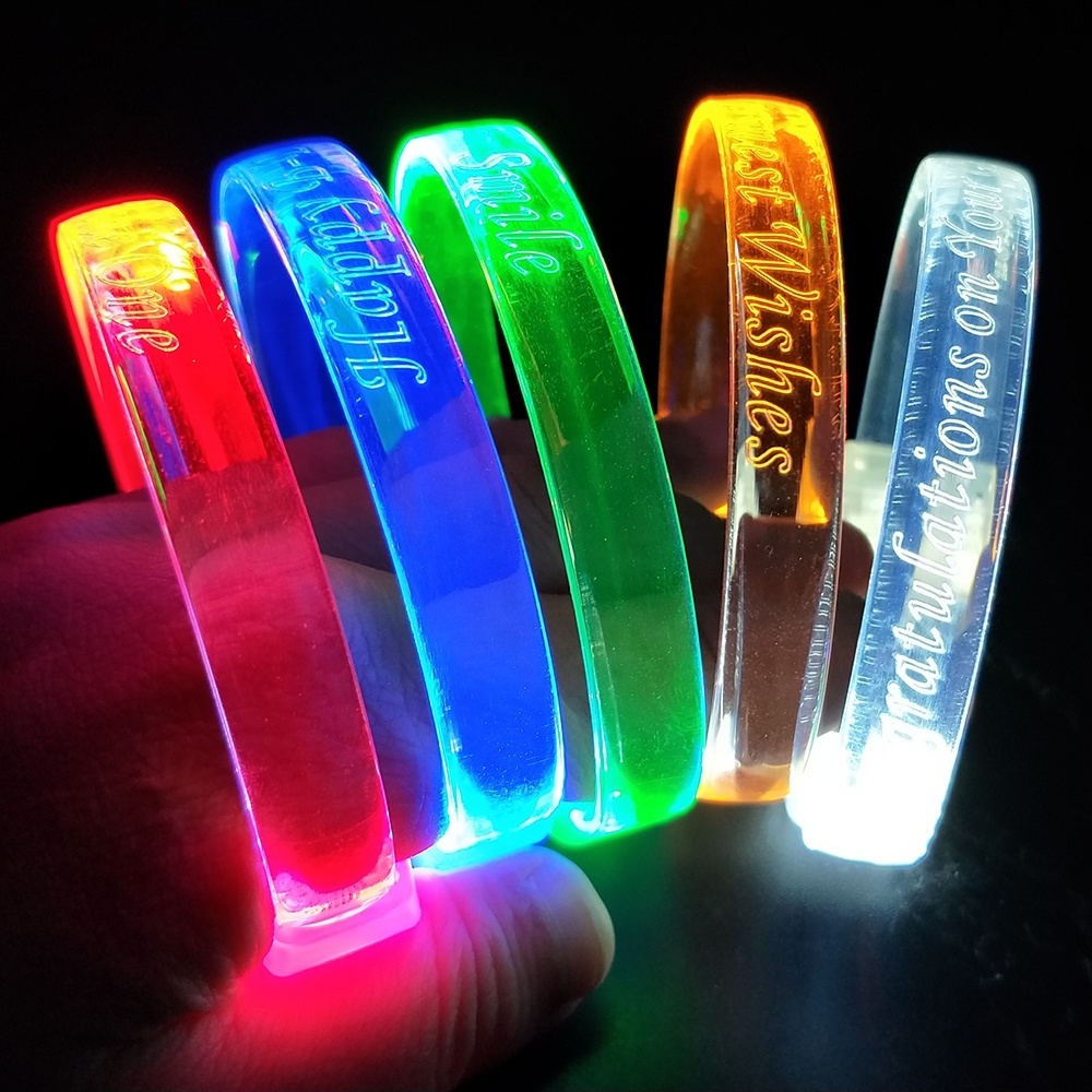 Novelty LED Party Bracelets Flashing Light Up Bracelet Activated for Party Favor